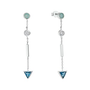 s.Oliver Jewel Damen Ohrringe Ohrhnger Silber Zirkonia 2033895