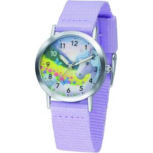 ATRIUM Kinder-Armbanduhr Analog Quarz M�dchen Nylonband A44-18 lila