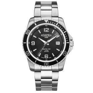 Roamer Herren Uhr Analog Quarz 862844 41 55 20 Nautic 100 Edelstahl