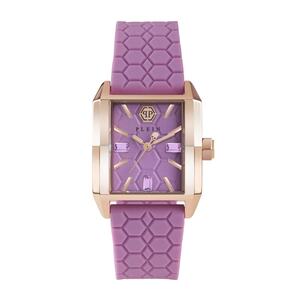 Philipp Plein Damen Uhr Analog Quarz OFFSHORE SQUARE PWMAA0322 Silikon