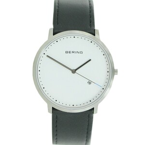 Bering Herren Uhr Armbanduhr Slim Classic - 11139-404 Leder