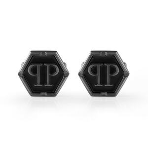 Philipp Plein Herren Manschettenkn�pfe Edelstahl IP Gun HEXAGON PJ9AA07CU