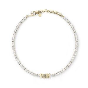 Philipp Plein Damen Kette Halskette Edelstahl IP Gold LETTERING PJ1AA14NU
