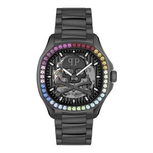 Philipp Plein Herren Uhr Automatik $KELETON $PECTRE PWRAA0823 Edelstahl