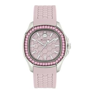 Philipp Plein Damen Uhr Analog Quarz $PECTRE LADY Pink PWTAA0123 Silikon