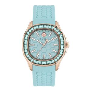 Philipp Plein Damen Uhr Analog Quarz $PECTRE LADY Blau PWTAA0323 Silikon