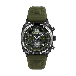 Plein Sport Herren Uhr Analog Quarz WILDCAT CHRONO PSGBA0223 Silikon