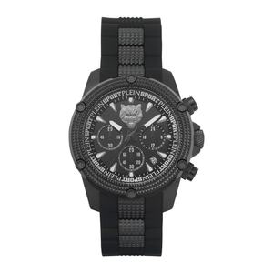 Plein Sport Herren Uhr Analog Quarz HURRICANE CHRONO PSDBA1223 Silikon