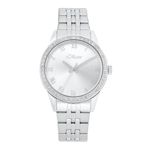 s.Oliver Damen Uhr Armbanduhr Edelstahl Silber 2035427