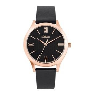 s.Oliver Damen Uhr Armbanduhr Leder 2035441