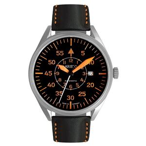 Aristo Herren Uhr Armbanduhr Fliegeruhr Automatik 3H224 Leder