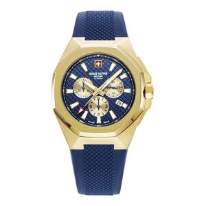 Swiss Alpine Military Herren Uhr Chronograph Analog Quarz 7005.9815SAM Silikon
