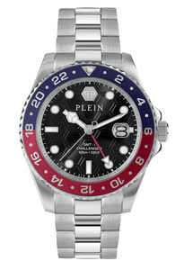Philipp Plein Herren Uhr Analog Quarz GMT-I CHALLENGER PWYBA0223 Edelstahl