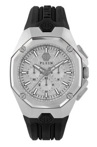 Philipp Plein Herren Uhr Analog Quarz Chrono OCTAGON PWTBA0123 Silikon