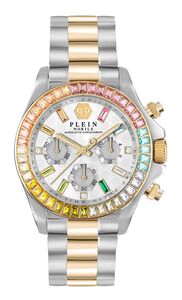 Philipp Plein Damen Uhr Analog Quarz Chrono NOBILE LADY PWSBA0523 Edelstahl