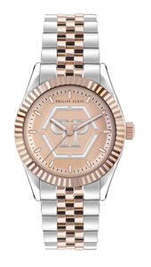 Philipp Plein Damen Uhr Analog Quarz DATE SUPERLATIVE PW2BA0423 Edelstahl