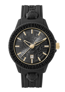 Plein Sport Herren Uhr Analog Quarz FEARLESS PSQBA0223 Silikon