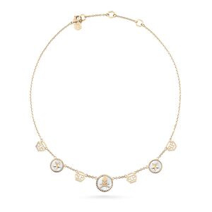 Philipp Plein Damen Kette Halskette Edelstahl IP Gold PLEIN MINI LOGO PJ2EA10NU