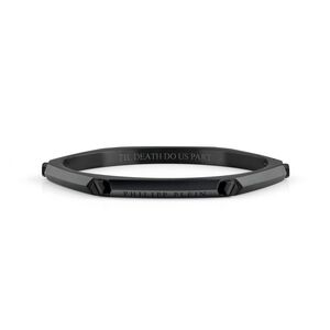 Philipp Plein Herren Armband Armreif Edelstahl IP Black THE PLEIN CUFF PJ1EA05BL