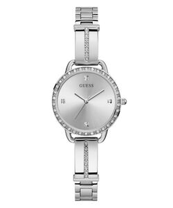 Guess Damen Uhr Armbanduhr BELLINI GW0022L1 Edelstahl silber 