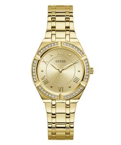 Guess Damen Uhr Armbanduhr COSMO GW0033L2 Edelstahl gold