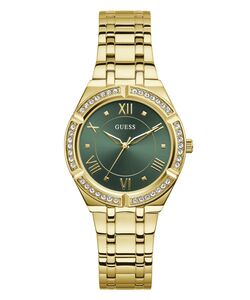 Guess Damen Uhr Armbanduhr COSMO GW0033L8 Edelstahl gold
