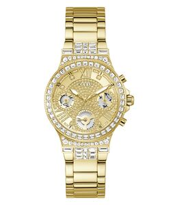 Guess Damen Uhr Armbanduhr Multifunktion MOONLIGHT GW0320L2 Edelstahl gold