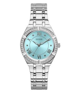 Guess Damen Uhr Armbanduhr COSMO GW0033L7 Edelstahl silber