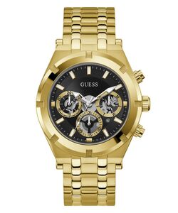 Guess Herren Uhr Armbanduhr Multifunktion CONTINENTAL GW0260G2 Edelstahl gold