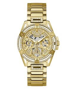 Guess Damen Uhr Armbanduhr QUEEN GW0464L2 Edelstahl gold