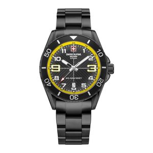 Swiss Alpine Military Herren Uhr Analog Quarz 7029.1178SAM Edelstahl