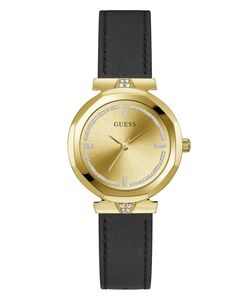 Guess Damen Uhr Armbanduhr RUMOUR GW0689L2 Leder