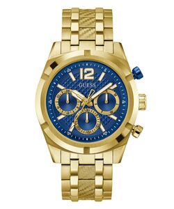 Guess Herren Uhr Armbanduhr RESISTANCE GW0714G2 Edelstahl gold