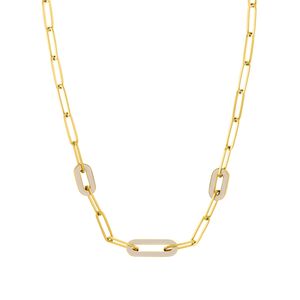 s.Oliver Jewel Damen Kette Halskette Edelstahl IP Gold 2037986
