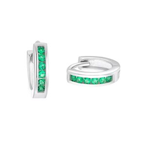 Prinzessin Lillifee Kinder Ohrringe Creole Silber Zirkonia gr�n 2036982