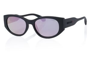 Superdry Damen Sonnenbrille SDS 5007 104 Matte Black / Pink Mirror 