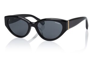 Superdry Damen Sonnenbrille SDS 5013 104 Black Gold / Solid Smoke 