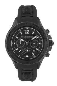 Plein Sport Herren Uhr Chronograph Analog Quarz WARRIOR TECH PS6BA1024 Silikon