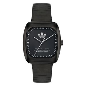 Adidas Unisex Uhr RETRO WAVE ONE Edelstahl schwarz AOSY24026