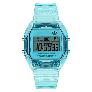 Adidas Unisex Uhr DIGITAL TWO CRYSTAL Kunststoff blau AOST24065
