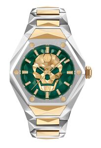Philipp Plein Herren Uhr Analog Quarz THE $KULL SPIKES PWPWA0724 Edelstahl