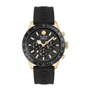 Philipp Plein Herren Uhr Analog Chronograph Quarz PLEINMETER PWPYA0224 Silikon
