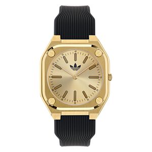 Adidas Unisex Uhr CITY TECH THIN Silikon schwarz AOFH24502