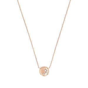 s.Oliver Jewel Damen Kette Halskette Silber rotgold Zirkonia 2038825