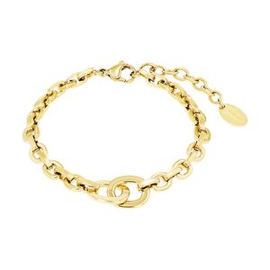 s.Oliver Jewel Damen Armband Armkette Edelstahl IP Gold 2038854