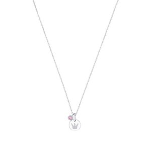 Prinzessin Lillifee Kinder Halskette Silber Zirkonia rosa Krone M�dchen 2038744