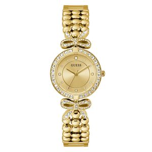 Guess Damen Uhr Armbanduhr GB RIBBON GW0838L2 Edelstahl gold