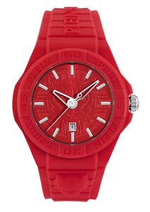 Plein Sport Unisex Uhr Analog Quarz NEW FEARLESS Rot PSHDA0224 Silikon