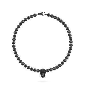 Philipp Plein Herren Kette Halskette Edelstahl IP Black PLEIN ELITE 50cm PJNEA10NU