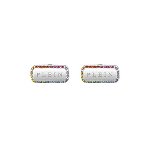 Philipp Plein Damen Ohrringe Ohrstecker Edelstahl Silber PLEIN TAG PJQEA02EU